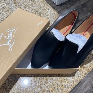 Christian Louboutin Elegant Black Loafers